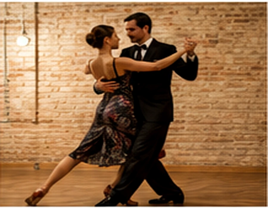 Eskişehir'de Arjantin tango dersi yapan bir çift